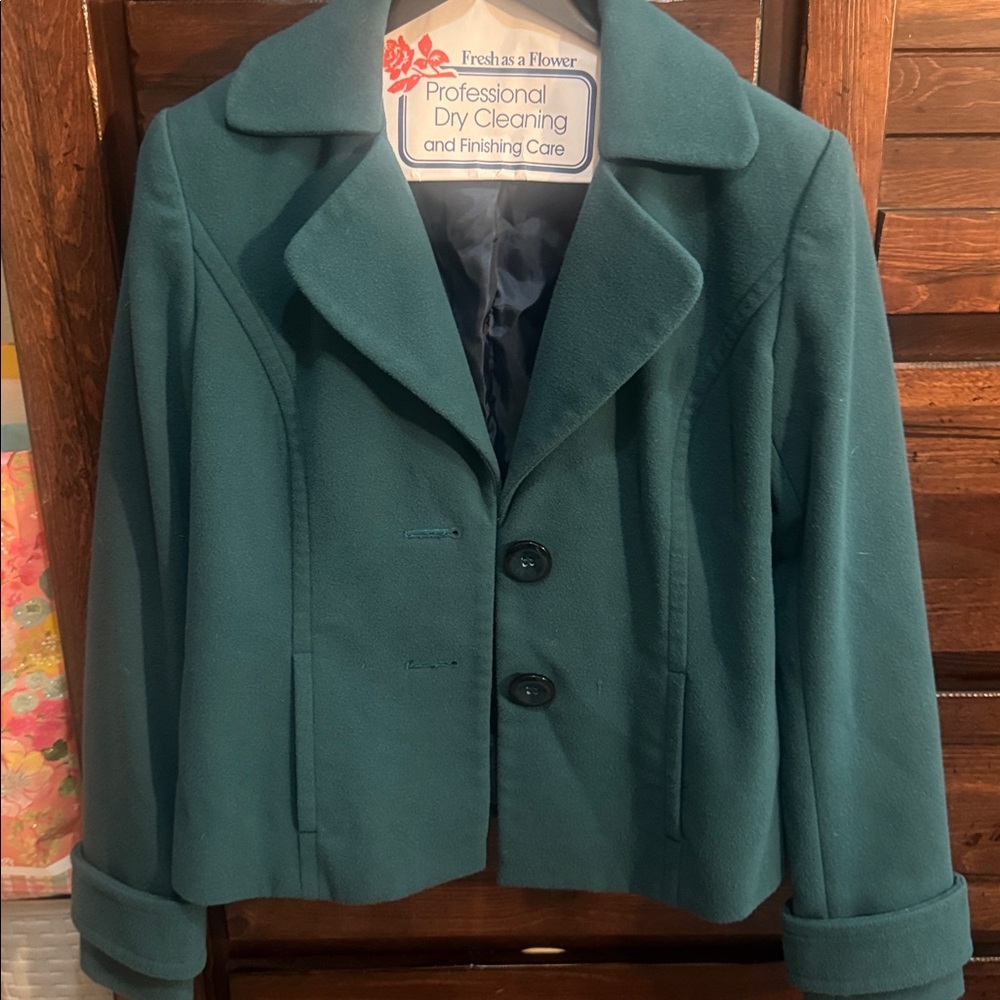 Van Heusen Teal Blazer Coat for Women